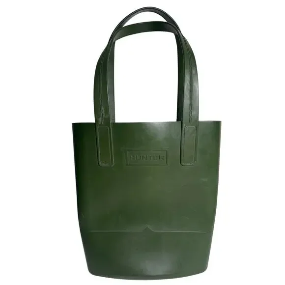 Hunter For Target Green Rubber Sling Tote Bag Waterproof Shoulder Bag - Main Image
